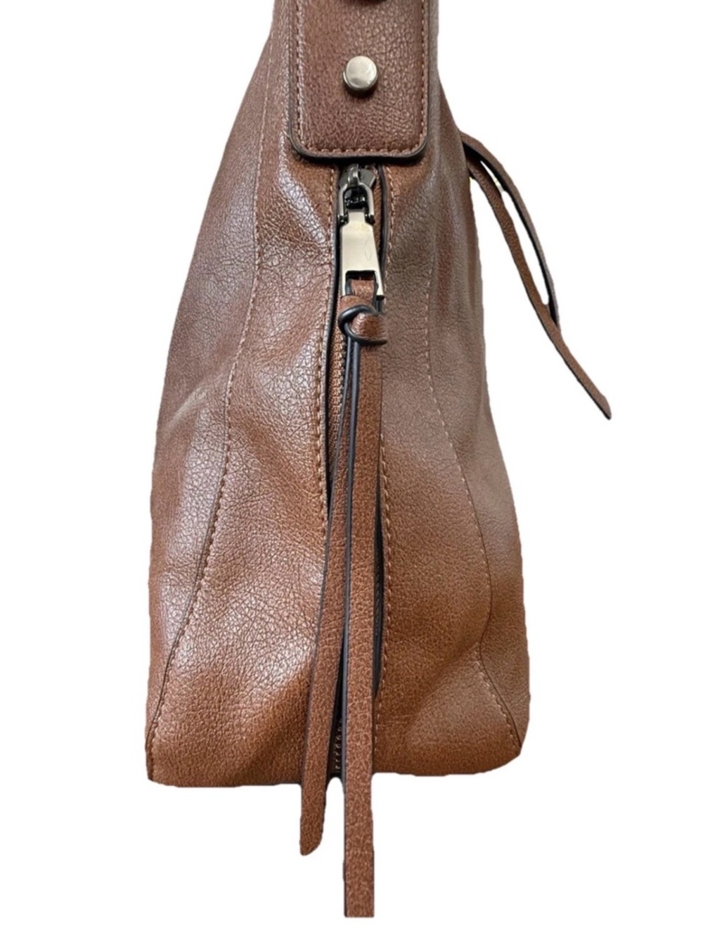 Realer Lg Faux Leather Bag Brn 14”Wx11”Hx5.5”D NO Crsbdy Strap Western Baby - Picture 5 of 16